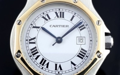 Cartier - Santos 30mm Octagon Automatic/ Gold & Steel / - Unisex - 2000-2010