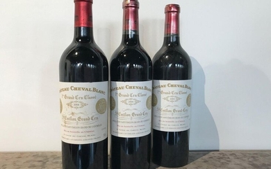 3 Bottles Château Cheval Blanc 2004 - St-Emilion 1er GCCA