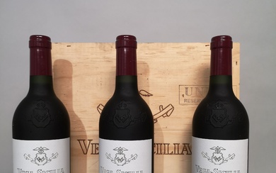 3 bouteilles VEGA SICILIA UNICO "Reserva Especial 2016" - Rivera del Duero. En coffret bois....