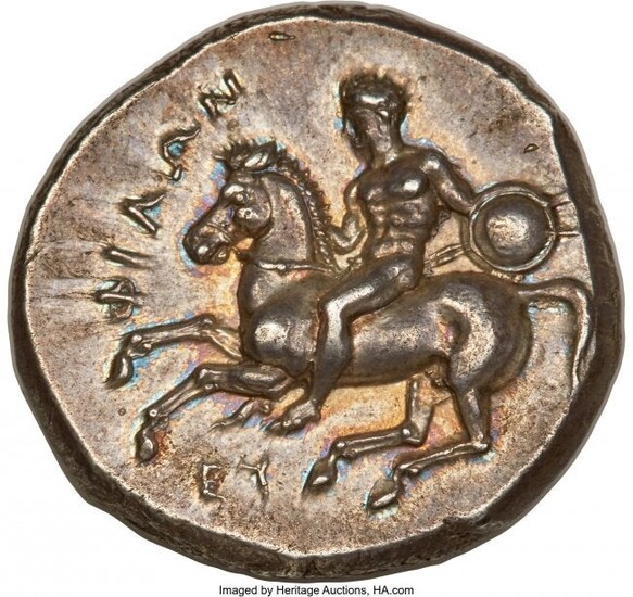 30001: CALABRIA. Tarentum. Ca. 281-240 BC. AR stater or