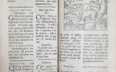Aesop.- [Fabulae], 61 woodcut text illustrations, attributed to...