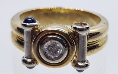 14 kt. Gold - Ring - 0.07 ct with Briljant
