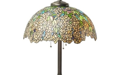 31.75"H Laburnum Tiffany-Style Stained Glass Table Lamp