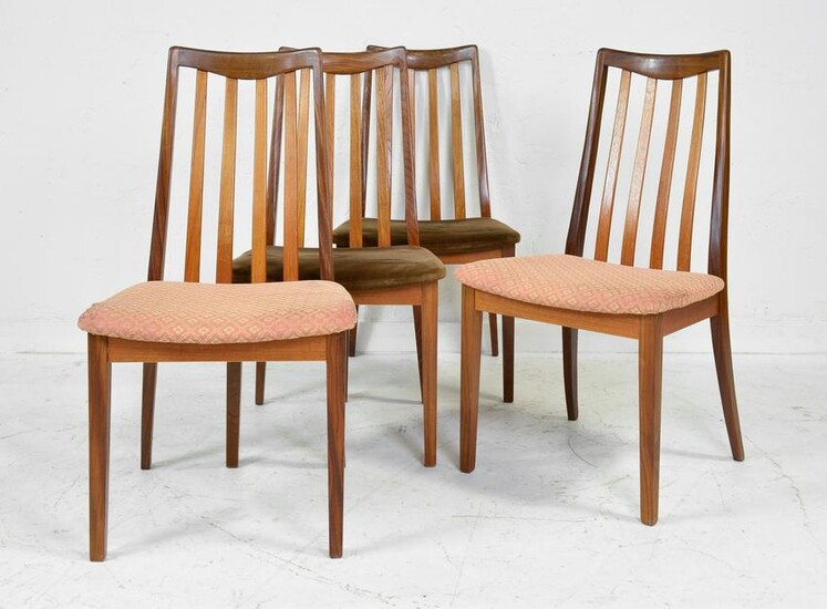 4 High Back Mid Century Dining Chairs - G-Plan
