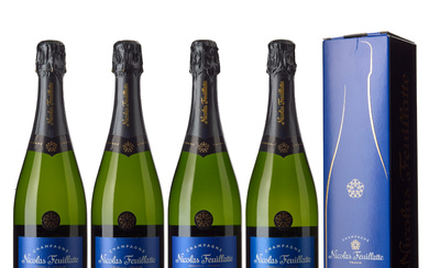 4 x Champagne Reserve Exclusive Brut, Nicolas Feuillatte (OCB) Antall...