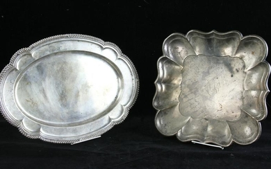 Two Sterling Trays, Gorham, Reed & Barton