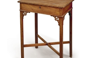 A GEORGE III MAHOGANY SIDE TABLE, THIRD QUARTER 18TH CENTURY