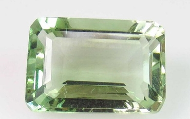 5.61 Ct Genuine Green Amethyst 15X9 mm Emerald Cut