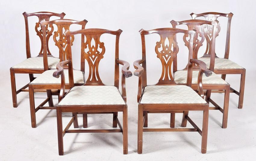 (6) Chippendale Style DR Chairs