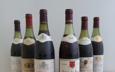 6 bouteilles : 1 MOREY SAINT DENIS 1977 « Le Clos des Ormes » Henri...