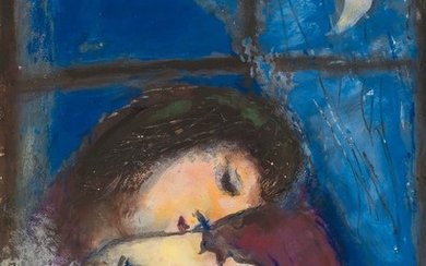 DEUX TÊTES À LA FENÊTRE, Marc Chagall