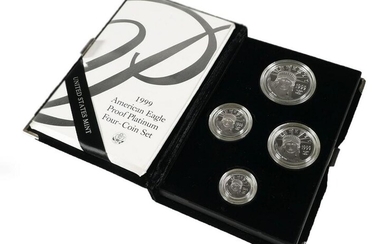 1999 Platinum American Eagle Set, 4 coins