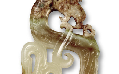 A jade 'phoenix' plaque