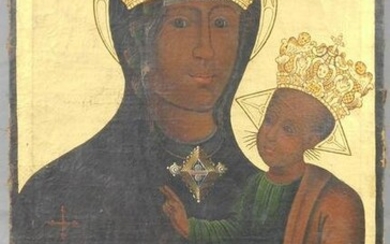 ICON. Mary with Jesus./IKONE. Maria mit Jesus.