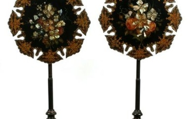 ENGLISH CARVED WOOD & PAPER MACHE SCREENS