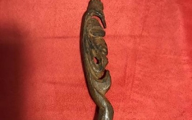 Antique Papua New Guinea wood figure, the Sepik River