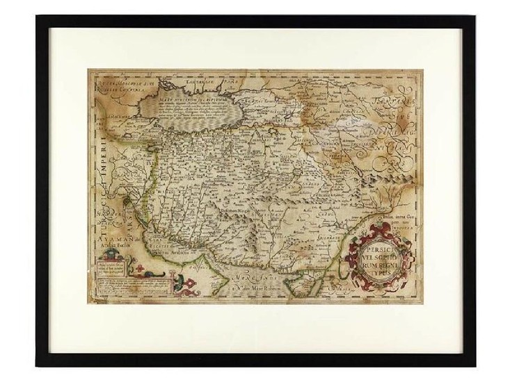 c1620 Mercator Map of the Persian Empire by J Hondius
