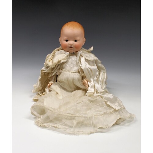 A 1920s Armand Marseille bisque head Dream Baby (351), with ...
