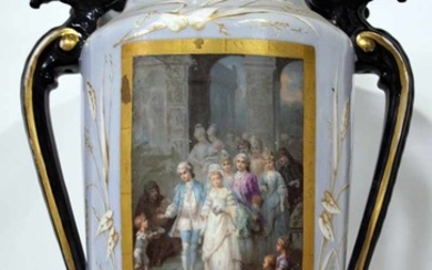 A 19TH CENTURY FRENCH PORCELAIN VASE