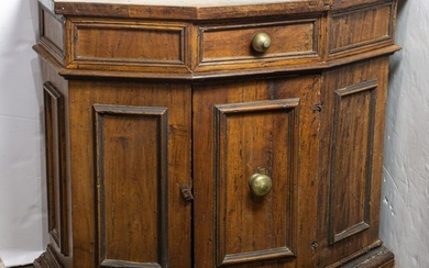 A Baroque style paneled console