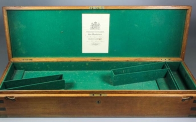 A Brass Bound Oak Gun Case, 19th Century, to...