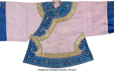 78101: A Chinese Embroidered Silk Pink-Ground Jacket 34