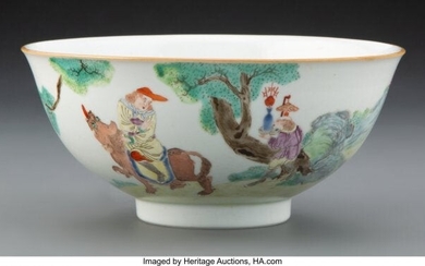 A Chinese Famille Rose Bowl, 18th century Marks