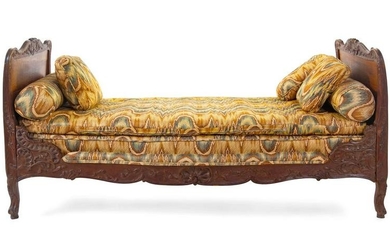 A French Provincial Walnut Daybed
