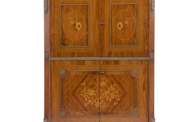 SOLD. A French rosewood bar cabinet with inlays. Louis XVI style, ca. 1960. H. 140 cm. W. 88 cm. D. 38 cm. – Bruun Rasmussen Auctioneers of Fine Art