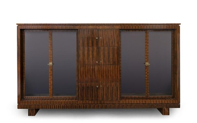 A German Art Deco Style Maccassar Cabinet