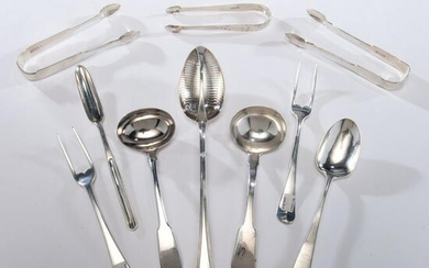 A Group of English Sterling Serving Flatware