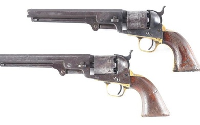 (A) HISTORIC BRACE OF COLT MODEL 1851 NAVY PERCUSSION REVOLVERS INSCRIBED TO MEDAL OF HONOR
