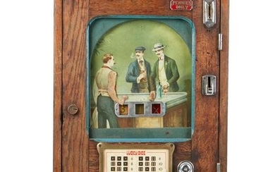 A Keystone Novelty & Mfg. Co. "The Domino" slot machine