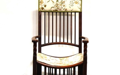 A Liberty & Co. Arts and Crafts elbow chair