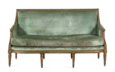 A Louis XVI Painted Settee