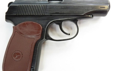 A MAKAROV PROP PISTOL WITH HOLSTER