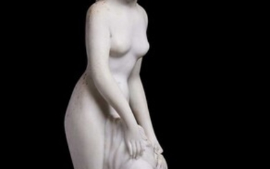 A MARBLE FIGURE OF VENUS IN THE MANNER OF ALLEGRAIN...