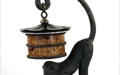 A Maitland Smith Monkey Table Lamp.