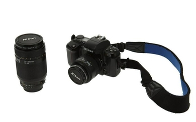 A Nikon N6006 (F-601) 35mm SLR camera