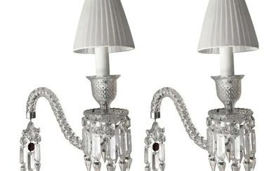 A PAIR OF FANTOME BACCARAT PENDANT LIGHTS