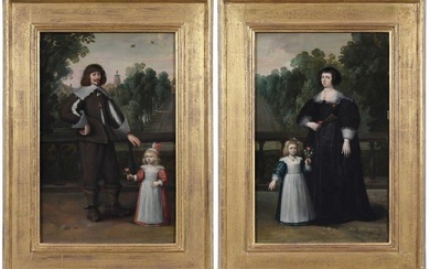 A Pair of Anglo-Dutch School Portraits