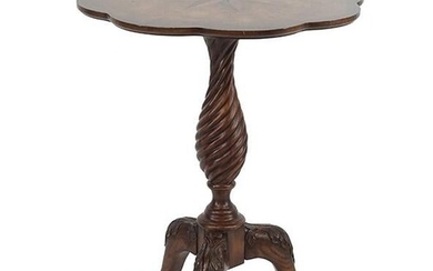 A Parquetry Inlaid Pedestal Table.