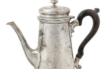 A Queen Anne Style Silver Lighthouse Coffee Pot Height
