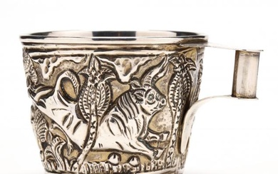 A Sterling Silver Mycenaean Style Cup