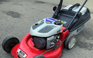 A VICTA V160 LAWNMOWER AND CATCHER