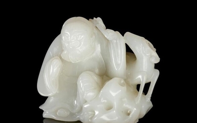 A White Jade Figural Group
