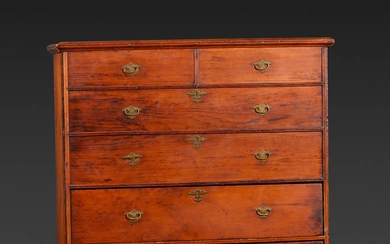 A William and Mary Pine Two-Drawer Blanket Chest