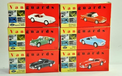 A group of Vanguards 1/43 diecast Classic Car issues