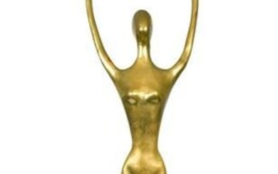 A large Hagenauer style brass figure