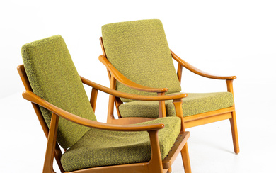 A pair of armchairs, Bejra Möbler, Tibro, 1950/60s.
